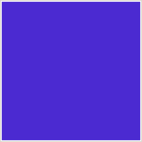 4B2AD1 Hex Color Image (BLUE VIOLET, PURPLE HEART)