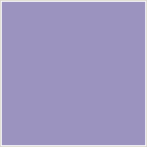 9B93BF Hex Color Image ()