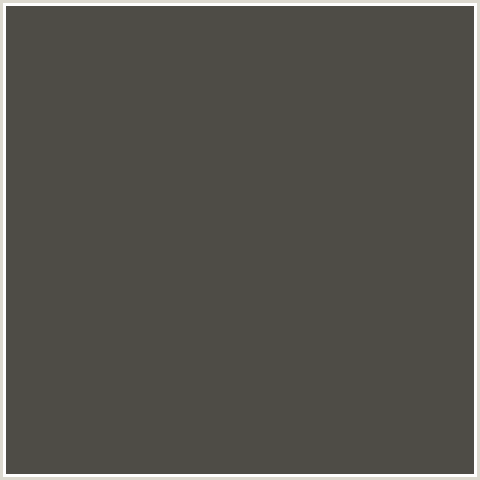 4E4C46 Hex Color Image ()