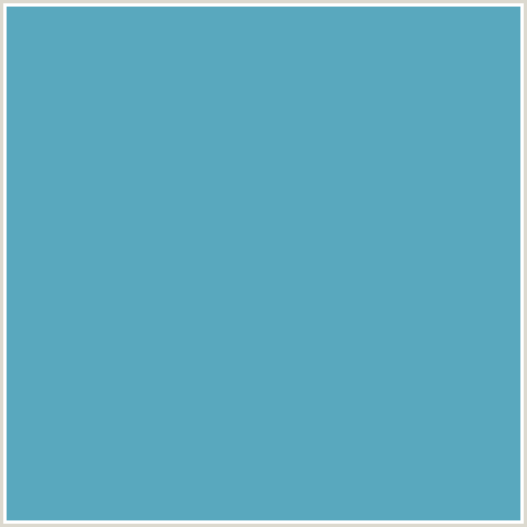 59A8BE Hex Color Image ()