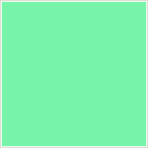 78F4AA Hex Color Image ()