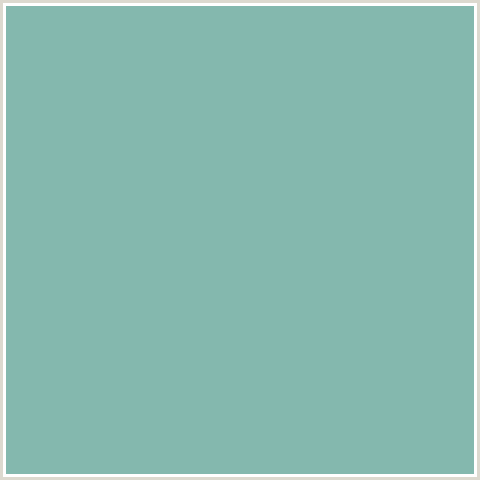 84B8AE Hex Color Image ()