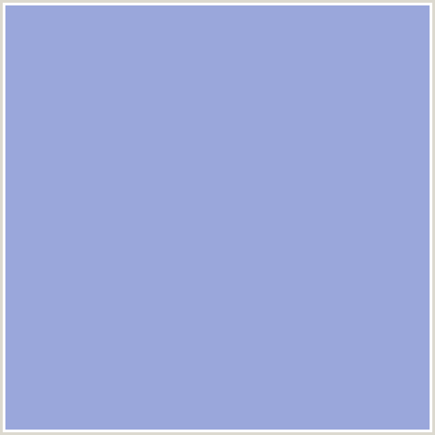 9AA7DB Hex Color Image ()